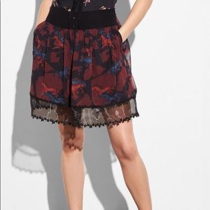 Coach Horse Print Tiered Skirt